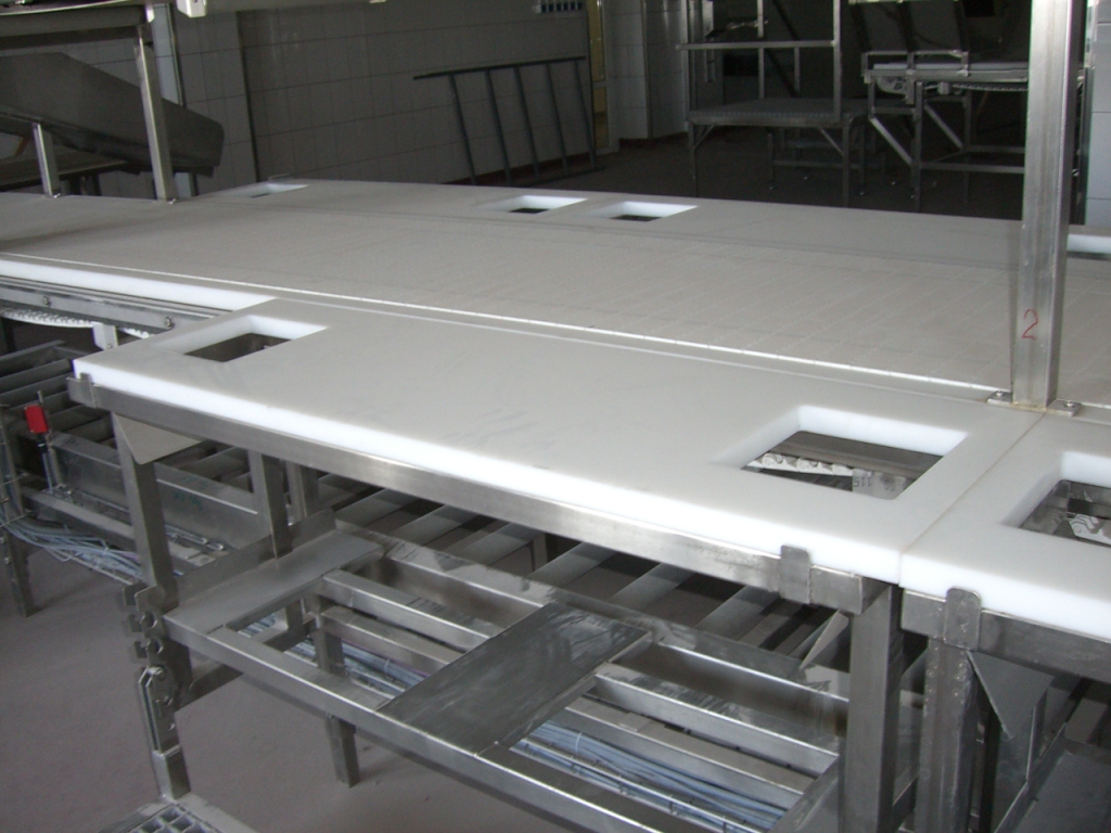 Cutting desks(tables) with HDPE top